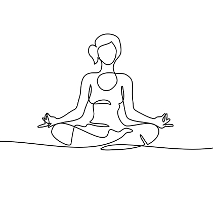 Meditating Graphic